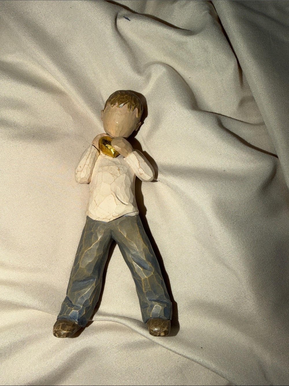 Collectible Willow Tree "Heart of Gold" Boy by Susan Lordi Figurine Decor